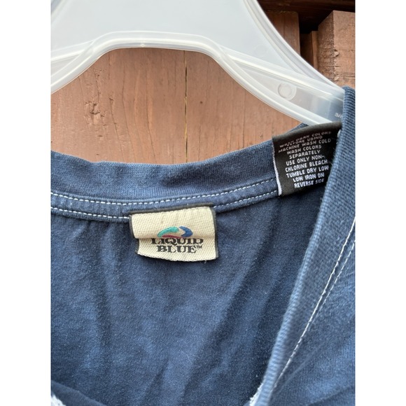 Liquid Blue Bald Eagle USA Graphic Print Stone Washed T Shirt Size 4XL 2015 - Picture 4 of 6